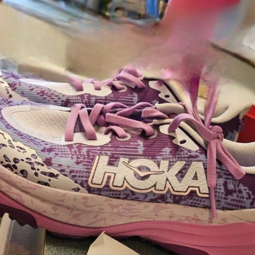 Hoka Lavender Mesh Athletic Shoe